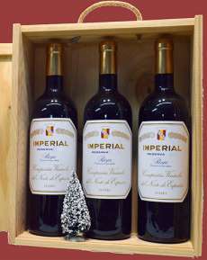 3 Imperial en caja de madera